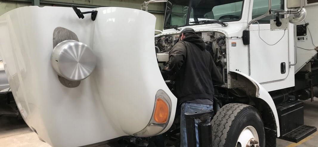 Inside Truck Hood